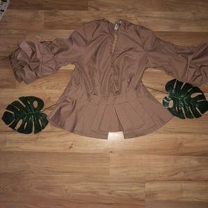 Sleeve it to Fate Peplum Top by Nasty Gal